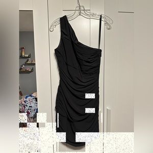 Armani Exchange One Shoulder Dress
